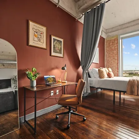 Bright And Modern Downtown Loft With Skyline Views, Free Valet, Gym Apartment Dallas Exterior photo